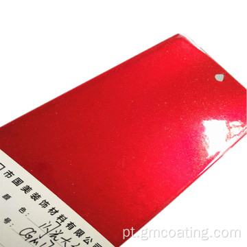 Tinta de revestimento em pó vermelho espumante para tinta de roda